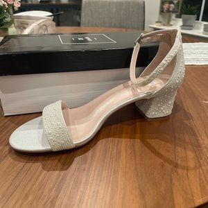 David bridal studio wedding block heel